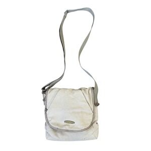 KEEN Hybrid Transport Messenger Bag Tan Canvas Crossbody Small Gorpcore Travel